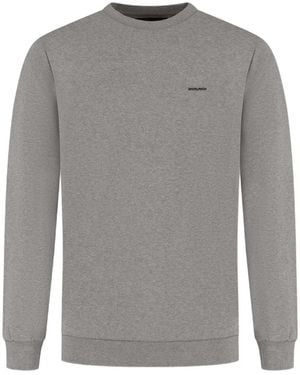 Woolrich Logo-Print Crew-Neck Sweater - Gray