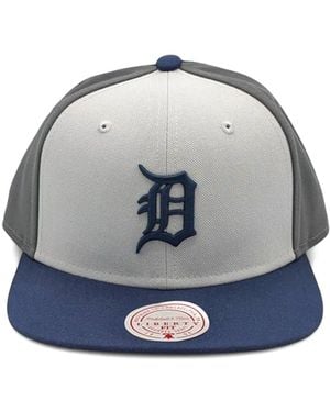 Mitchell & Ness Detroit Tigers Triple Play Liberty Embroidered Baseball Cap - Blue
