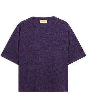 Momoní Iora Lurex T-Shirt - Purple