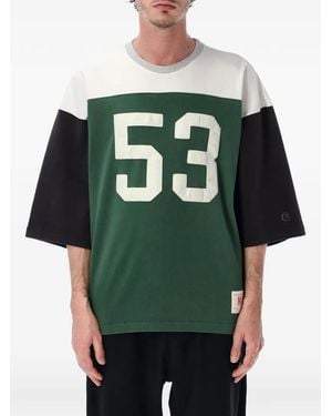 Champion Colourblock Number-Patch T-Shirt - Green