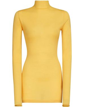 Marni Jersey Con Cuello Alto - Amarillo