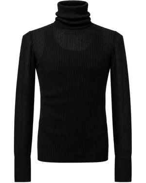Egonlab Pull Côtelé À Col Roulé - Black