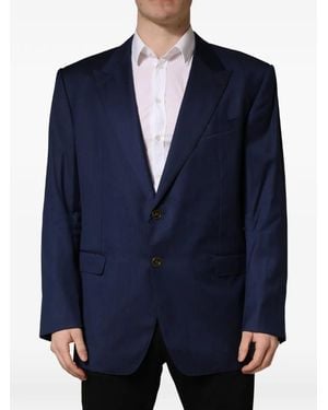 Dolce & Gabbana Single-Breasted Blazer - Blue