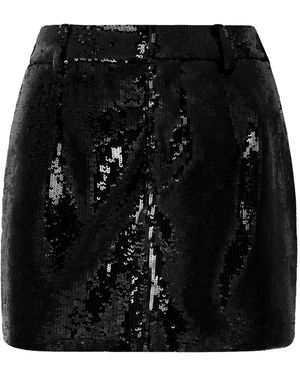 Philipp Plein Minifalda con lentejuelas - Negro