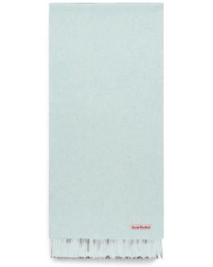 Acne Studios Fringe Wool Scarf – Narrow - Blue