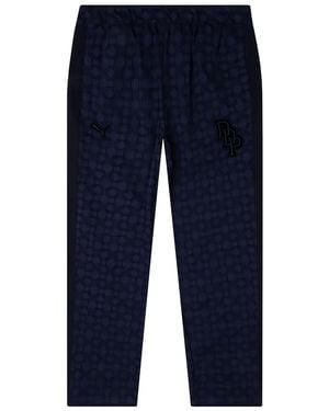 PUMA X Dapper Dan Pantaloni Con Coulisse E Monogramma - Blu