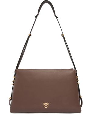 Pinko Leather Shoulder Bag - Brown