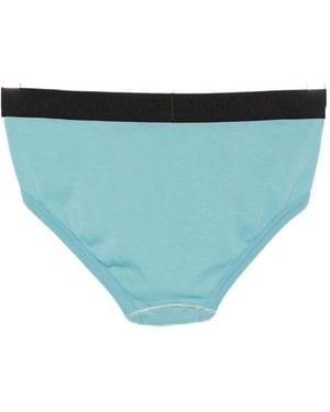 Tom Ford Logo-Waistband Briefs - Blue