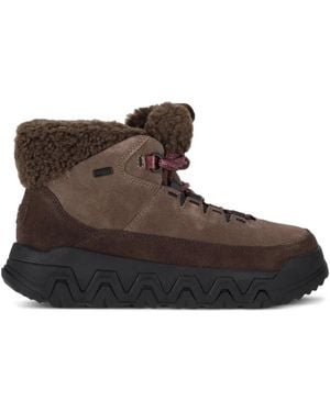 UGG Terretrail Cosy Lace Suede Boots - Brown