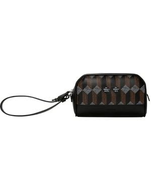 AU DEPART Pochette Hexagon À Fermeture Zippée - Black