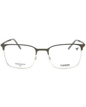 Flexon Rectangle-Frame Glasses - White