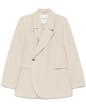 Herskind Doppelreihiger Blazer - Natur
