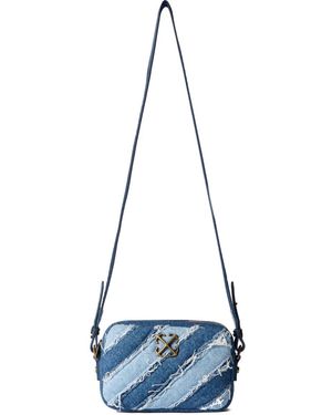 Off-White c/o Virgil Abloh Distressed Camera Bag - Blue