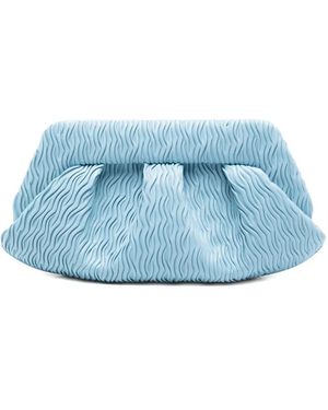 THEMOIRÈ Ruched Clutch Bag - Blue