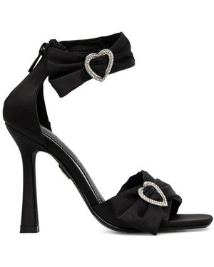Buffalo 110Mm Fairy Chic Heart Sandals - Black