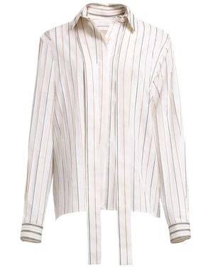 Elie Saab Camicia A Righe - Bianco
