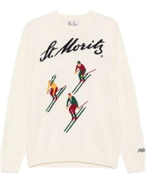 MC2 Saint Barth St. Moritz Intarsia-Knit Jumper - Natural