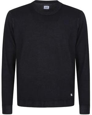 C.P. Company Pullover mit Rundhalsausschnitt - Schwarz