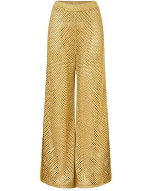 CAMILLA Flare Ottoman Dynasty Pants - Yellow