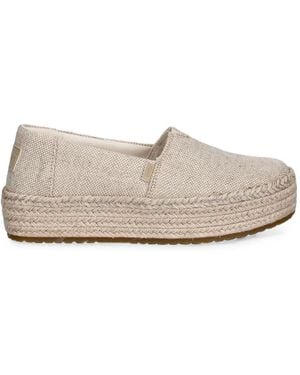 TOMS Valencia Platform Espadrilles - White
