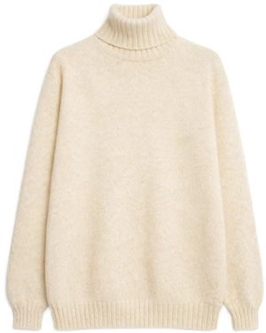 Fortela Shetland Turtleneck Wool-Knit Jumper - Natural