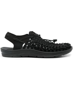 Keen Flache Uneek Sandalen - Schwarz