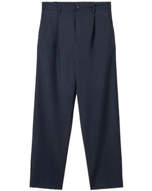 White Sand Luke Pleated Pants - Blue