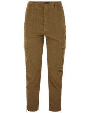 Dondup Eve Cargo-Pocket Trousers - Natural