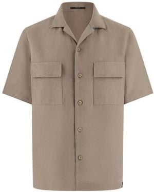 BOGGI Linen Camp Overshirt - Grey