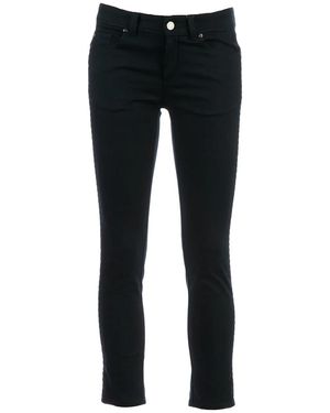 McQueen Cropped Beaded Trouser - Black