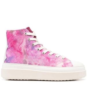 Isabel Marant Hi-Top Lace-Up Trainers - Pink