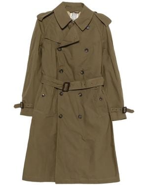 L’impermeabile New Dean Oiled Coat L'IMPERMEABILE New Dean Wax Coat Waterproof Trench in Green for