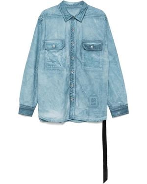 Rick Owens Jumbo Outershirt Shirt - Blue