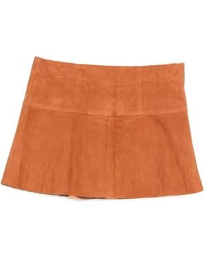 Isabel Marant Suede Skirt - Brown