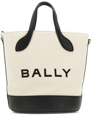 Bally Logo-Detail Bucket Bag - Natural