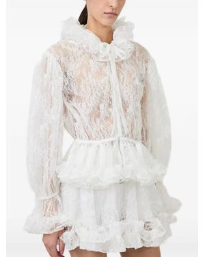 AKNVAS Kirsten Ruffled Skorts - White