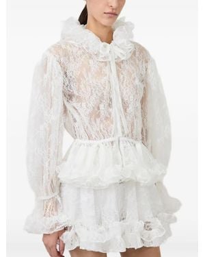 AKNVAS Kirsten Ruffled Skorts - White