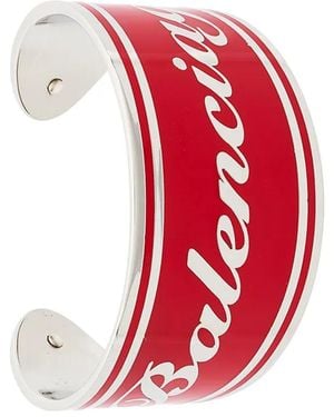 Balenciaga Badge Bracelet - レッド