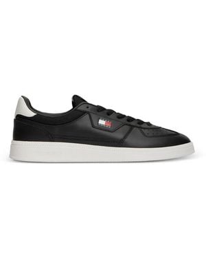 Tommy Hilfiger Logo-Patch Trainers - Black