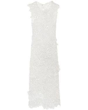 Jonathan Simkhai Dahlia Floral-Lace Midi Dress - White