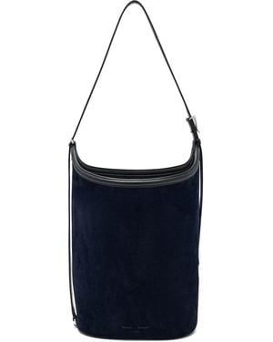Proenza Schouler Beutelförmiger Tote Bag aus Wildleder - Blau
