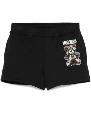 Moschino テディベア トラックショーツ - ブラック