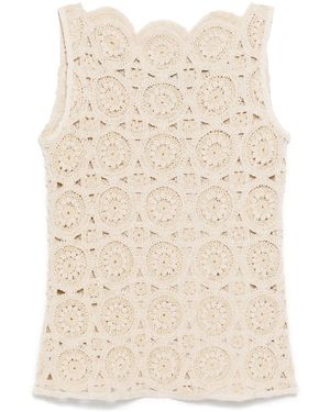 Bambah Gehäkeltes Trägershirt - Natur