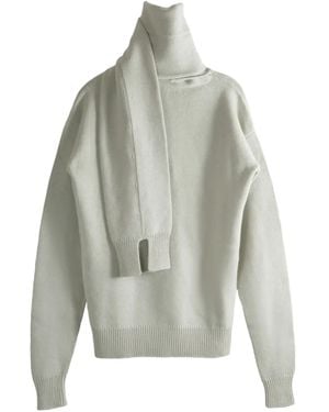 Calvin Klein Roll-Neck Sweater - Gray