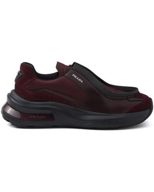 Prada Sneakers Mit Logo-Print - Schwarz