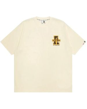 Aape By A Bathing Ape Logo-Print Cotton T-Shirt - Natural
