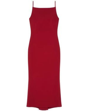 Givenchy Robe Courte En Crêpe Cady - Rouge