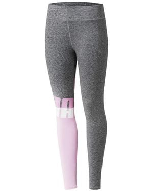 PUMA Elastic-Waist Leggings - Gray