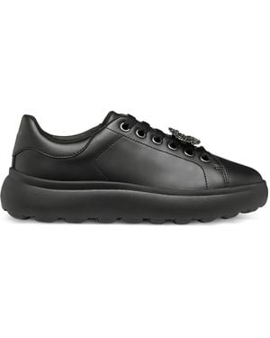 Geox Embellished Platform Trainers - Black