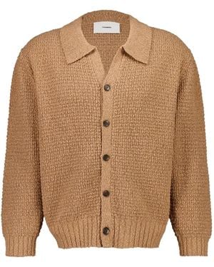 Commas Strukturierter Cardigan - Braun